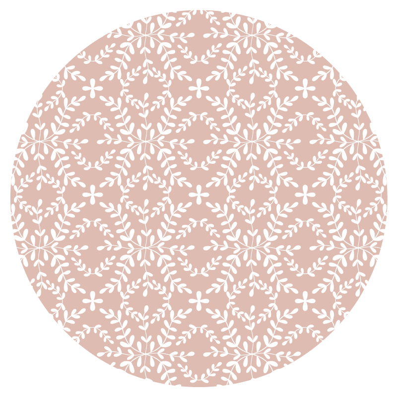 Alfombra vinílica flores delicada composición floral - TenVinilo