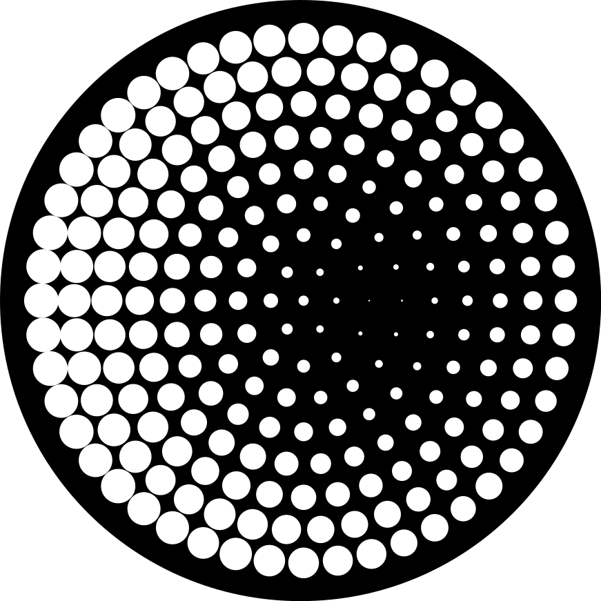 Alfombra exterior vinilo Círculos de puntos blancos sobre fondo n - TenVinilo