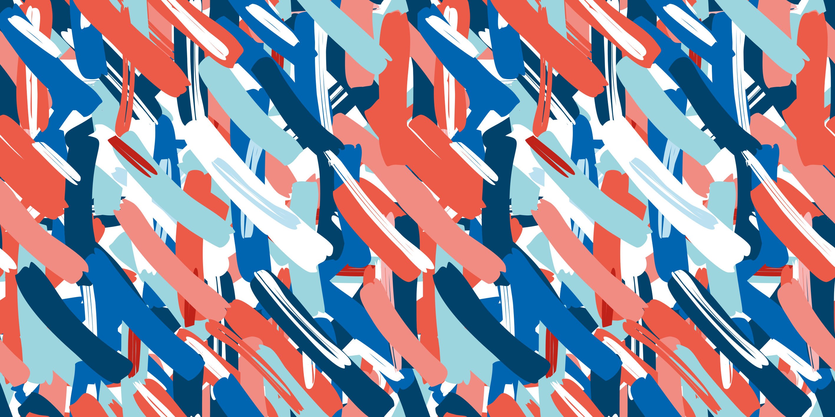 Alfombra vinílica moderna trazos de pincel coloridos - TenVinilo