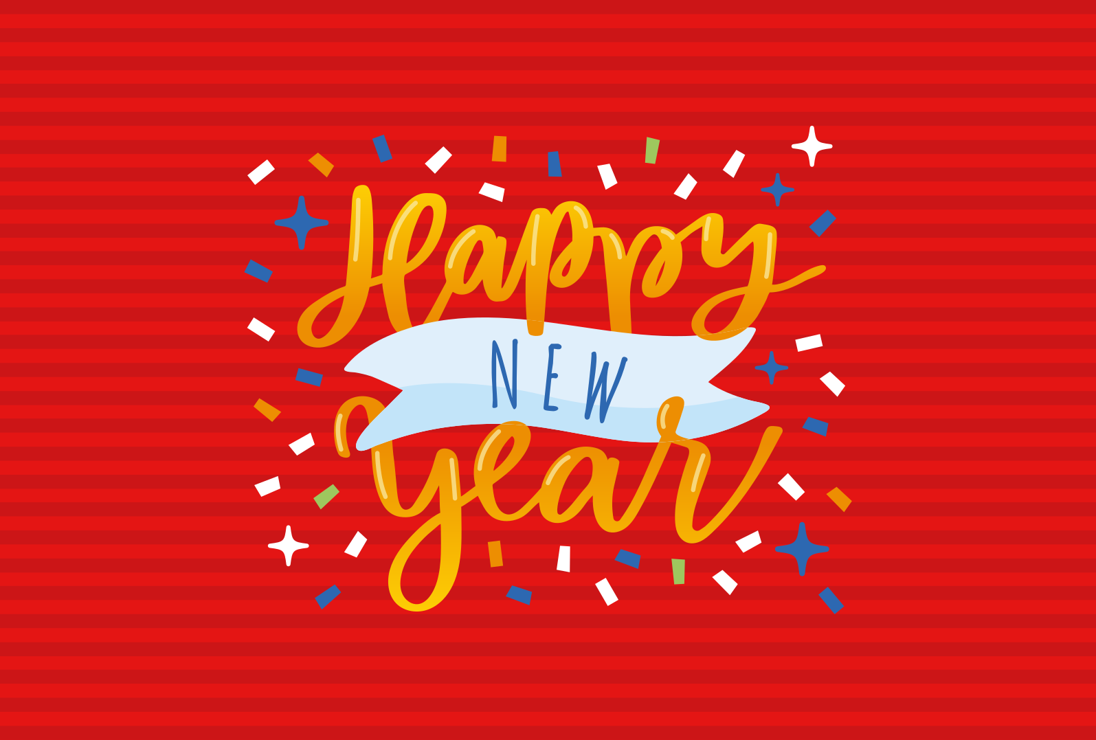 Alfombra vinílica navidad celebración de año nuevo - TenVinilo