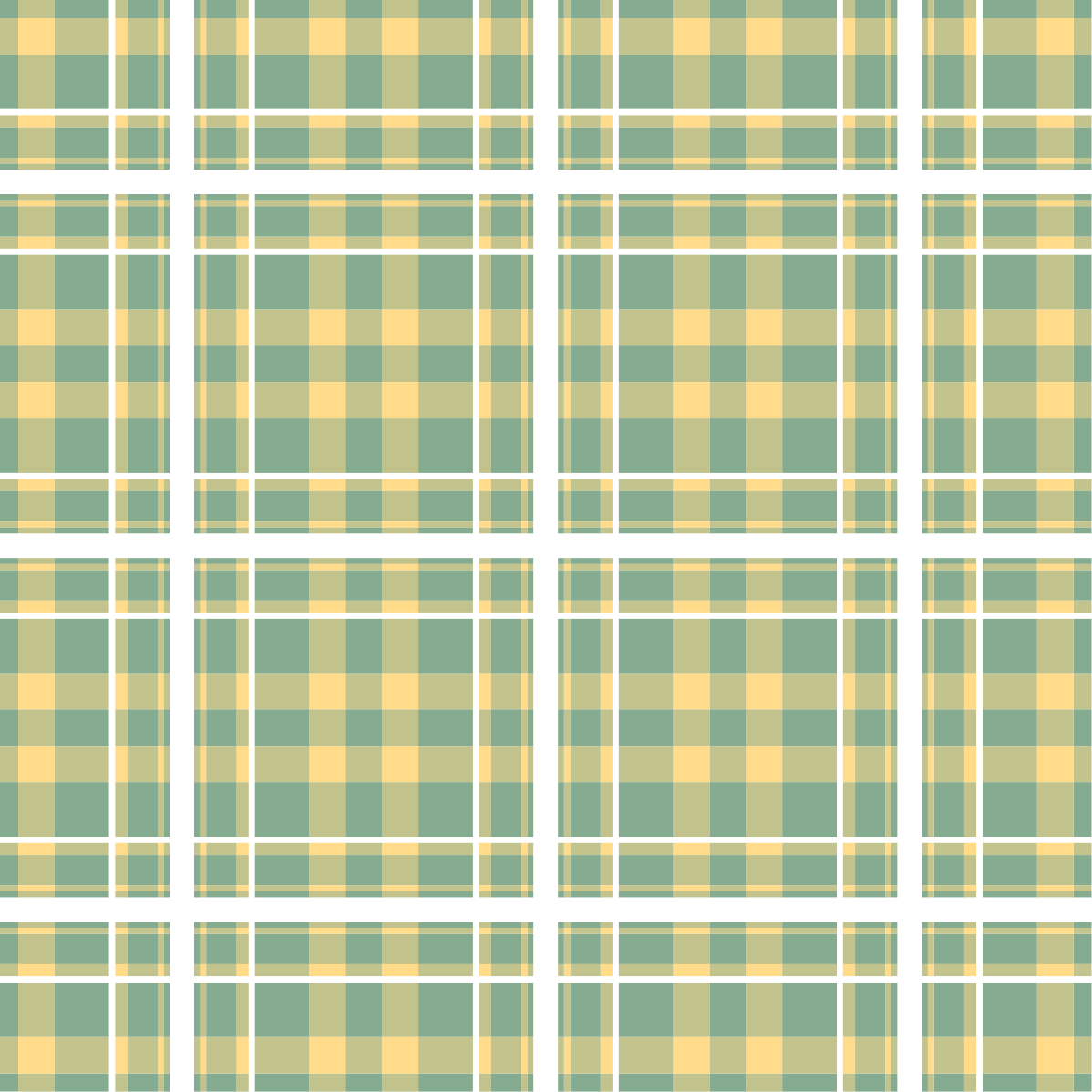 Alfombra vinílica dormitorio Patrón de cuadros vichy amarillo, ve - TenVinilo