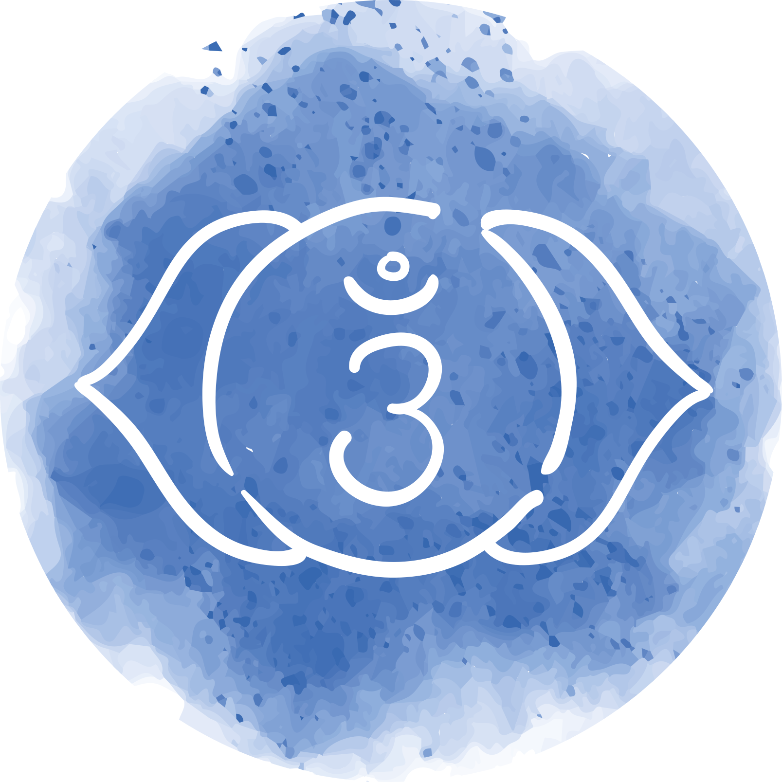 Alfombra vinílica mandala símbolo azul calmante - TenVinilo