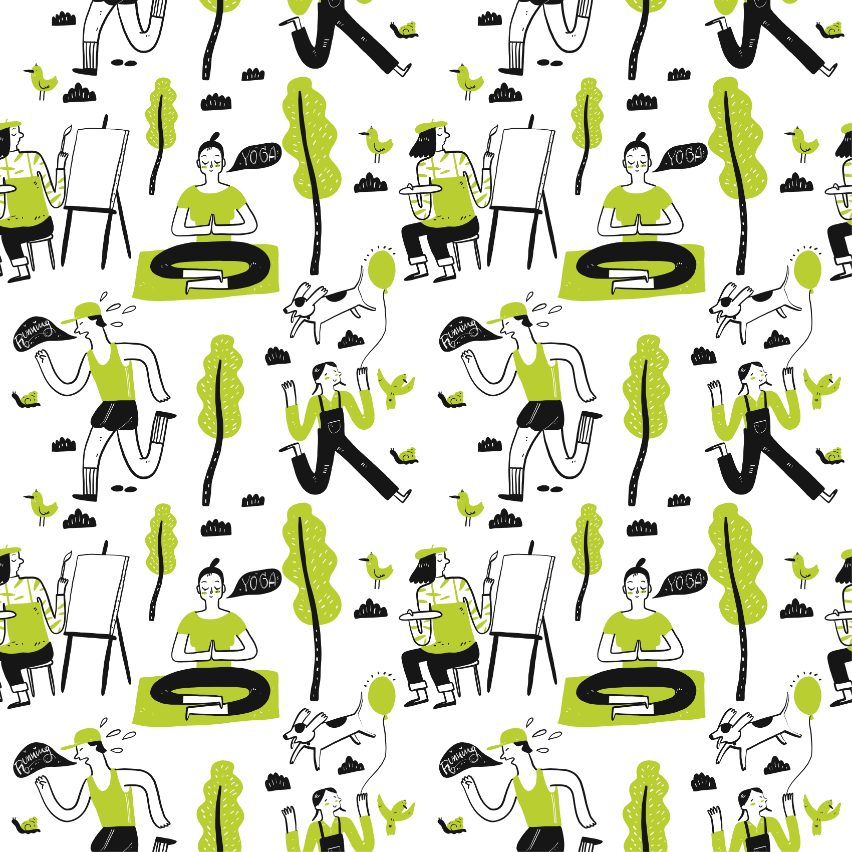 Alfombra vinílica textura escenas urbanas lúdicas - TenVinilo