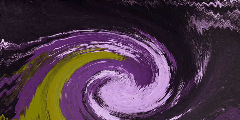 Alfombra vinílica juvenil flujos de color en espiral - TenVinilo