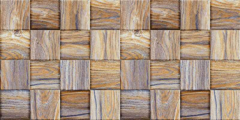 Alfombra vinílica imitación madera estilo de bloque - TenVinilo