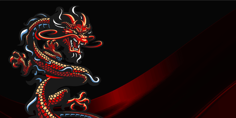 Alfombra vinílica juvenil ilustración del dragón - TenVinilo