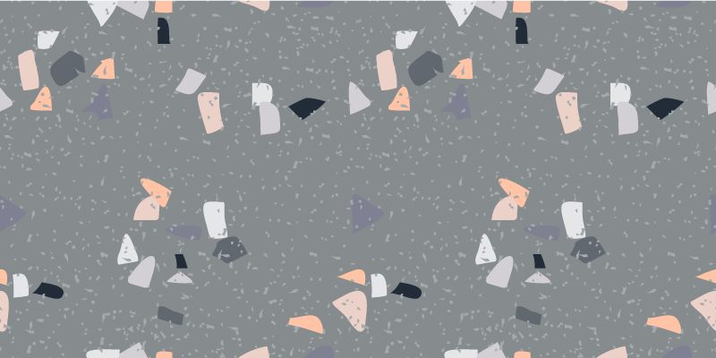 Alfombra vinílica textura Efecto terrazo de mármol - TenVinilo