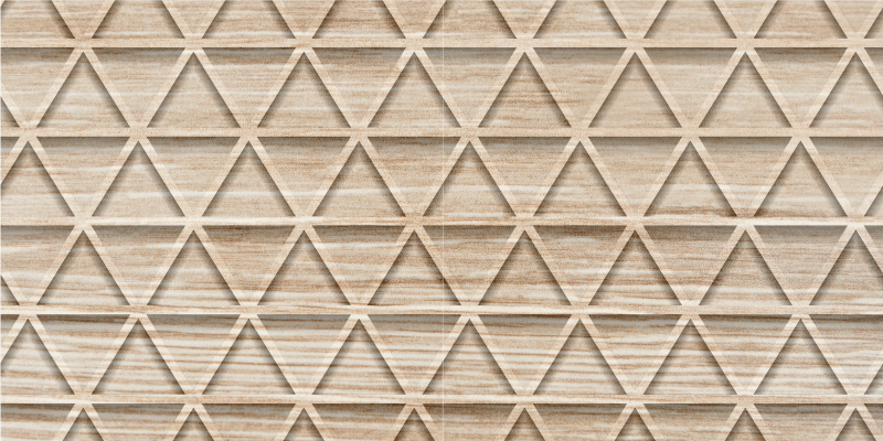 Alfombra vinílica madera patrón triángulos - TenVinilo