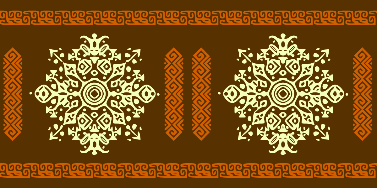 Alfombra vinílica mandala conjunto con motivo de mandala - TenVinilo