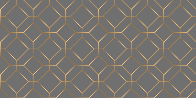Alfombra vinílica geométrica superposición hexagonal - TenVinilo