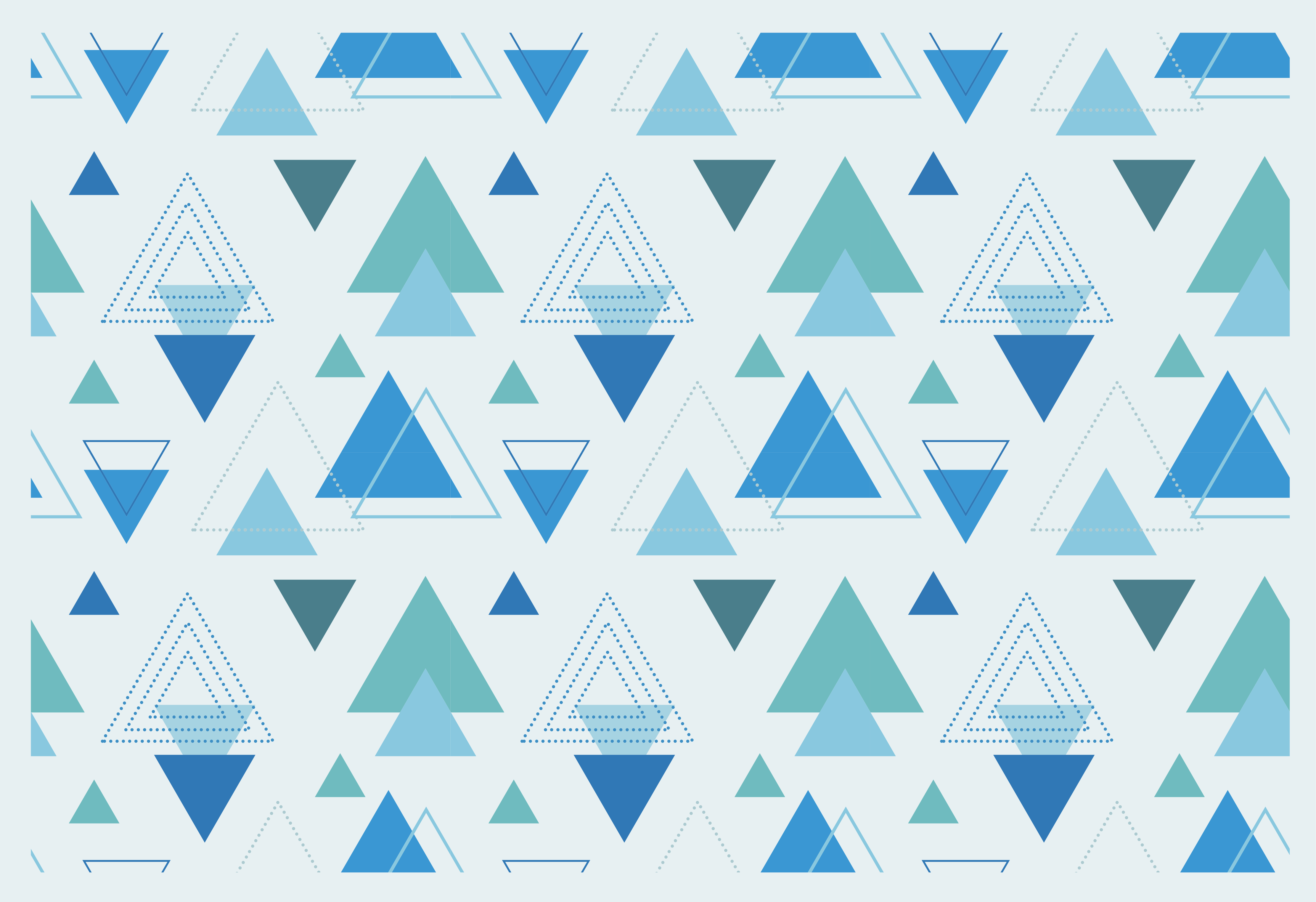 Alfombra vinílica geométrica triangulos geométricos - TenVinilo