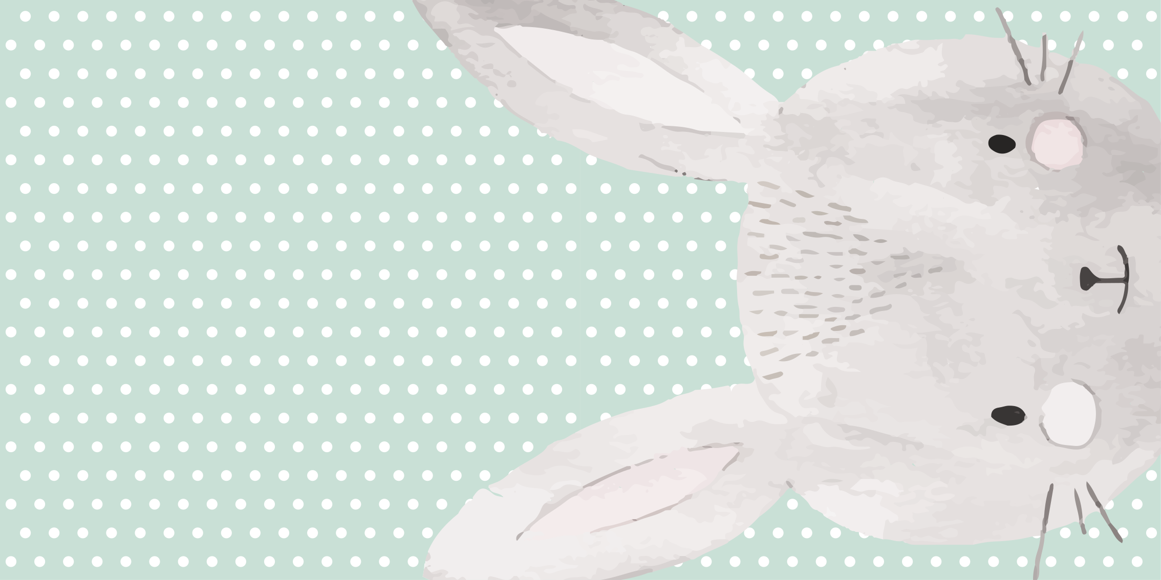 Alfombra vinílica bebé ilustración de conejito - TenVinilo