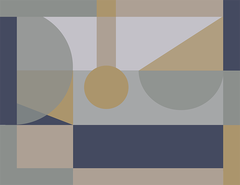 Alfombra vinílica geométrica formas geométricas abstractas - TenVinilo