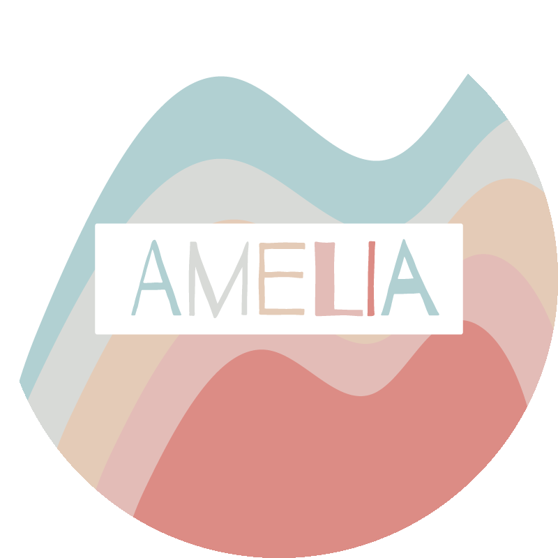 Alfombra vinílica infantil Ondas de arco iris "boho" - TenVinilo