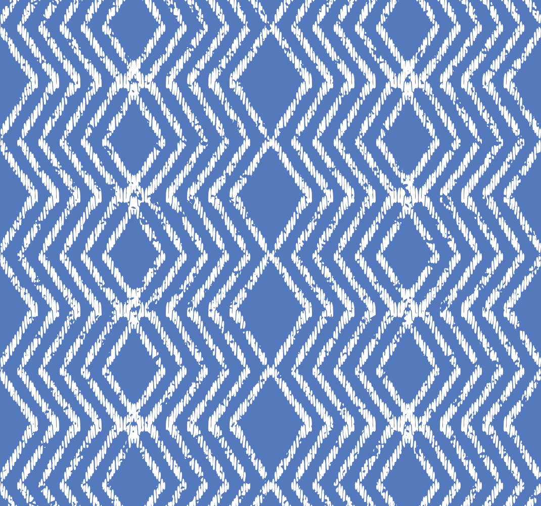 Alfombra vinílica azul patrón en zigzag - TenVinilo