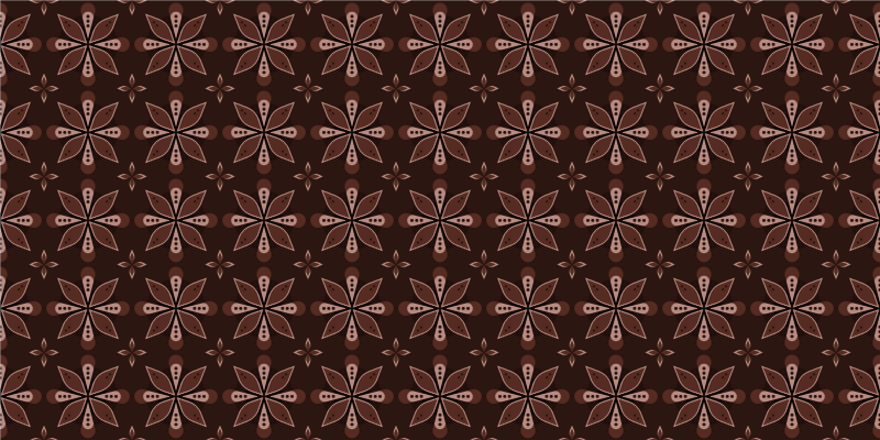 Alfombra vinílica recibidor simetría floral geométrica - TenVinilo