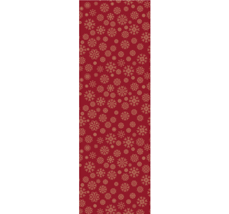 Papel tapiz navidad diseño floral helado - TenVinilo