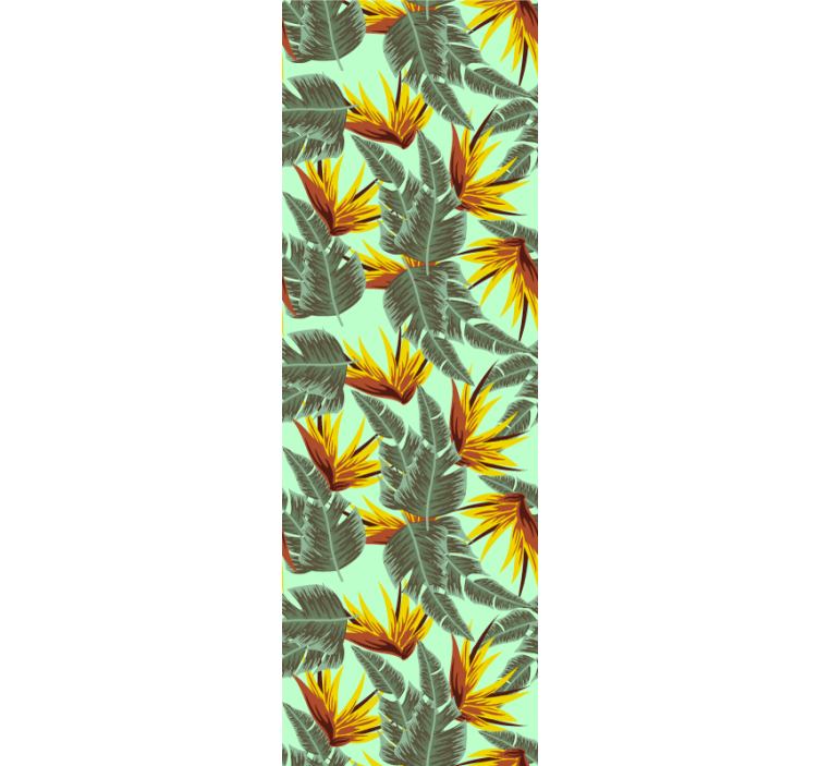 Papel tapiz naturaleza explosión de follaje tropical - TenVinilo