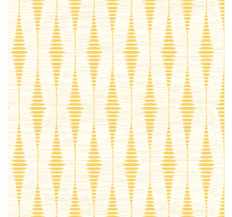 Papel pintado geométrico rabaul ikat amarillo - TenVinilo