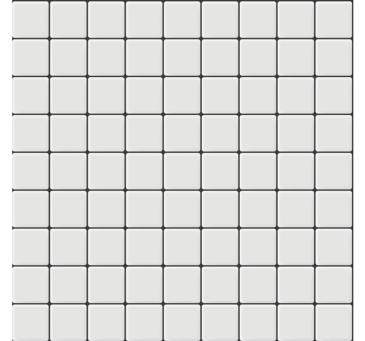 Papel tapiz para sala azulejos cuadrados blancos - TenVinilo