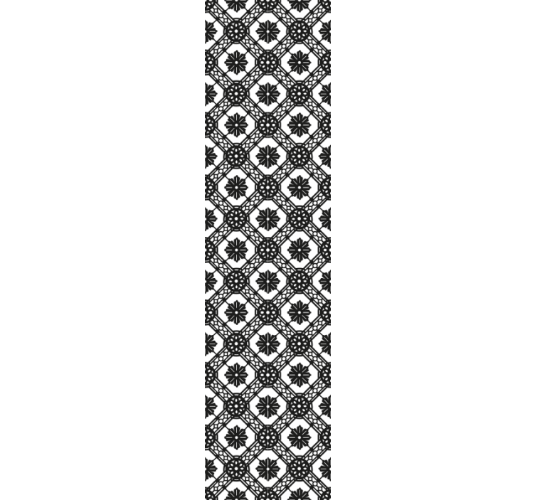 Papel tapiz ornamental composición floral intrincada - TenVinilo