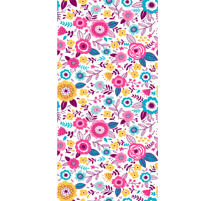 Papel tapiz para recámara motivación botánica vibrante - TenVinilo