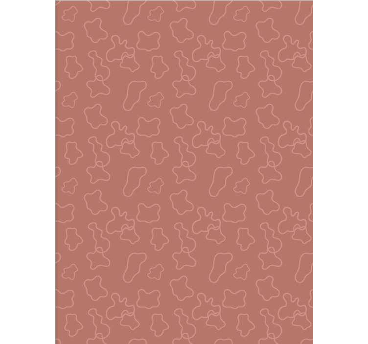 Papel tapiz comedor terracota círculos irregulares - TenVinilo