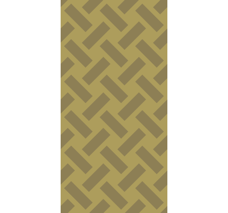 Papel tapiz comedor patrón geométrico amarillo cuadrado - TenVinilo