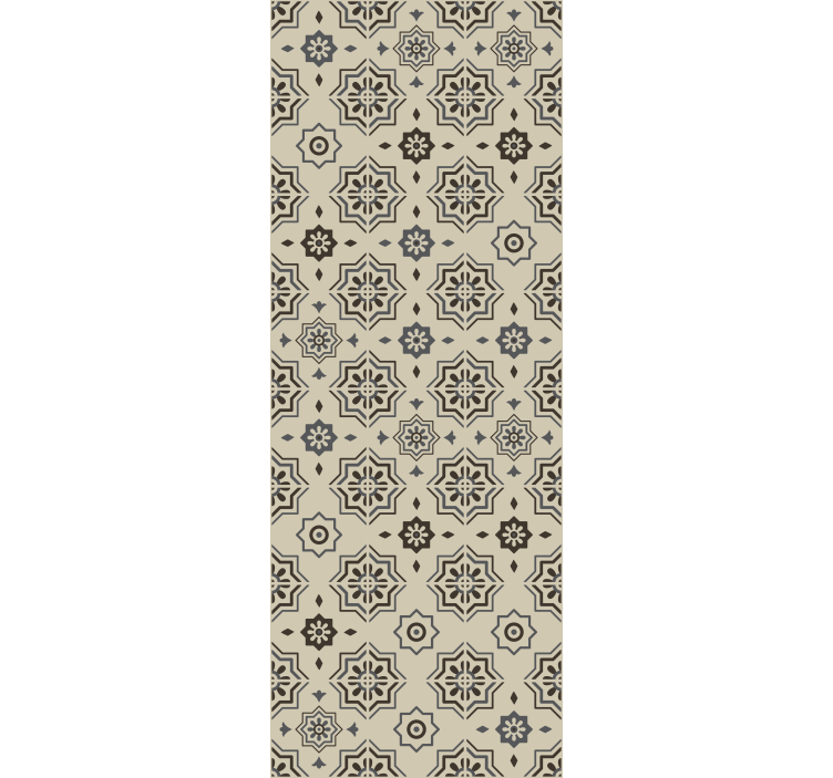 Papel tapiz azulejos corredor estampado - TenVinilo
