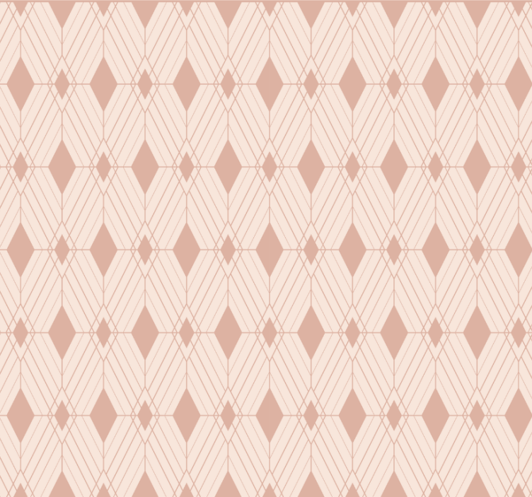 Papel tapiz azulejos diamantes pastel art deco - TenVinilo