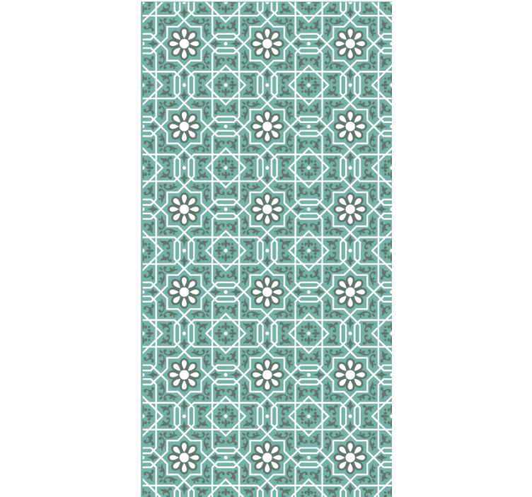 Papel tapiz azulejos patrón marroquí - TenVinilo