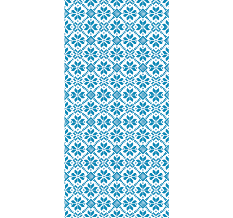 Papel tapiz azulejos motivo de azulejo azul - TenVinilo