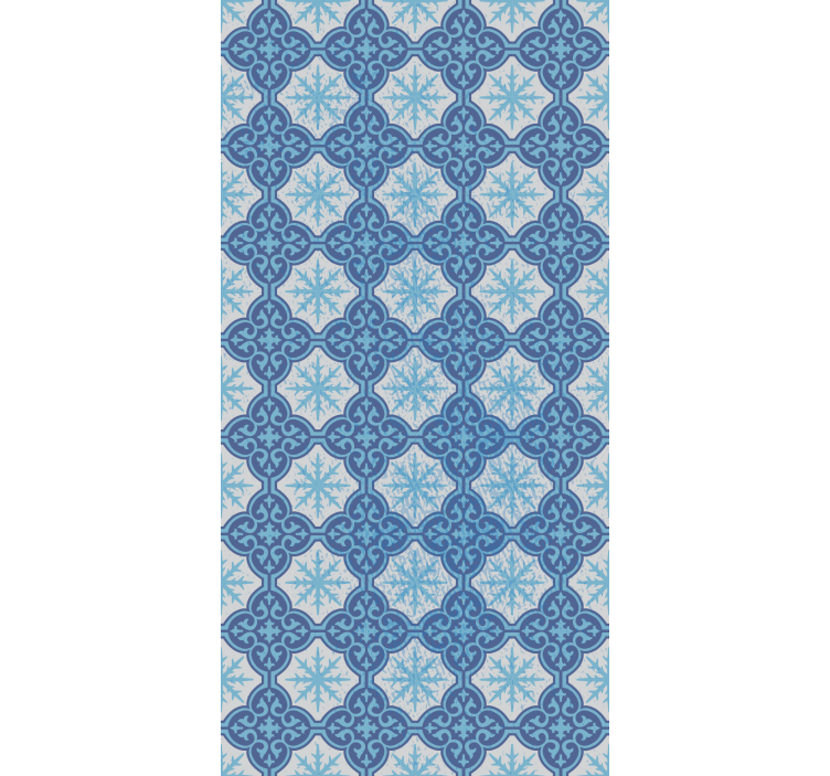 Papel tapiz azulejos emblema de copo de nieve - TenVinilo