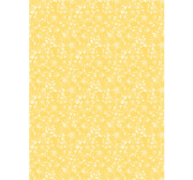 Papel tapiz pasillo motivo amarillo delicado - TenVinilo