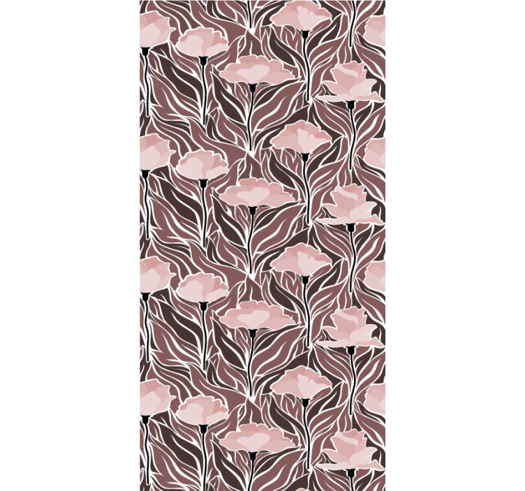 Papel tapiz pasillo patrones beige elegantes - TenVinilo