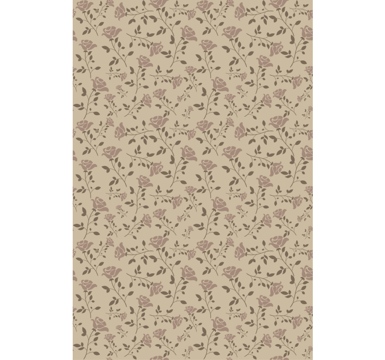 Papel tapiz pasillo con sutiles características botánicas - TenVinilo