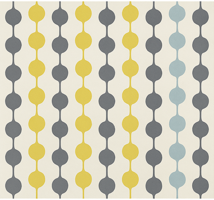 Papel tapiz nórdico círculos coloridos colgantes - TenVinilo