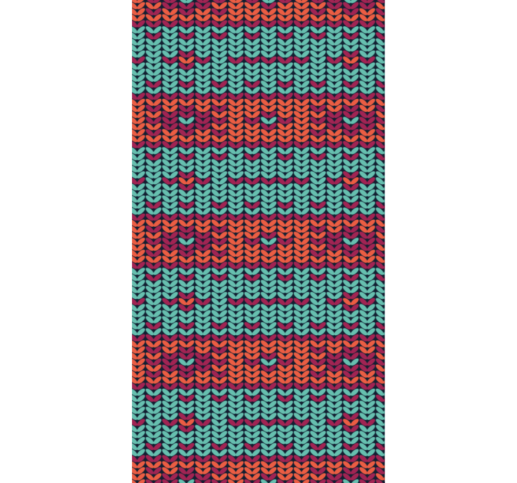 Papel tapiz para sala rayas multicolores imitación fibra - TenVinilo