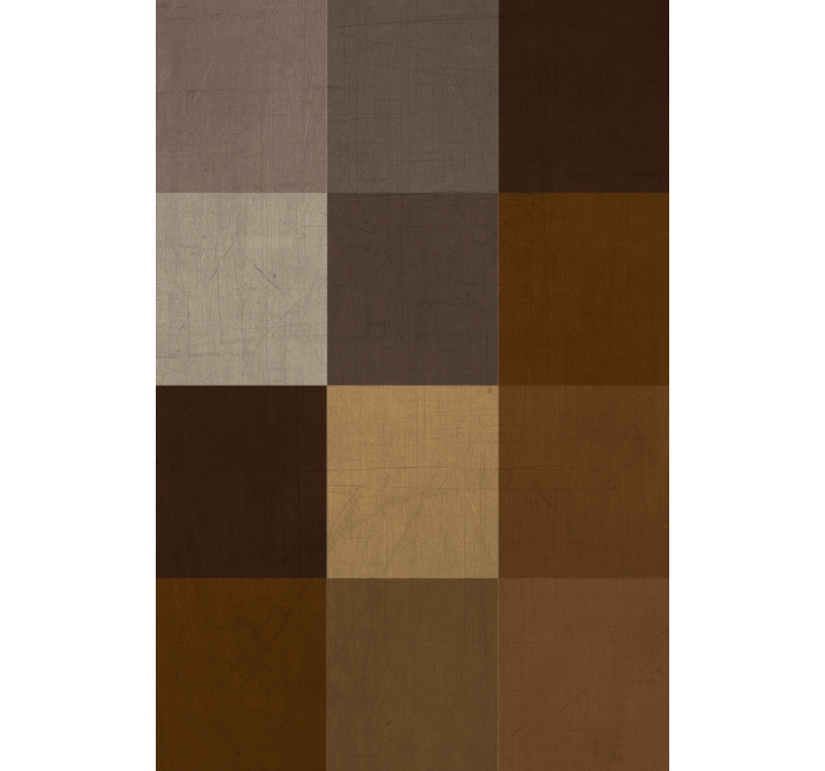 Papel tapiz para sala diseño de patchwork - TenVinilo