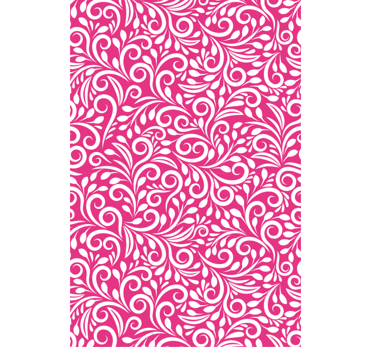 Papel tapiz para sala patrón de remolino floral - TenVinilo