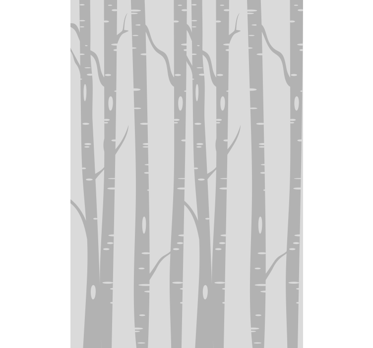 Papel tapiz árboles bosque de abedules escandinavo - TenVinilo
