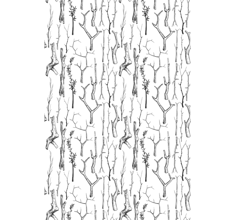 Papel tapiz árboles troncos grises - TenVinilo