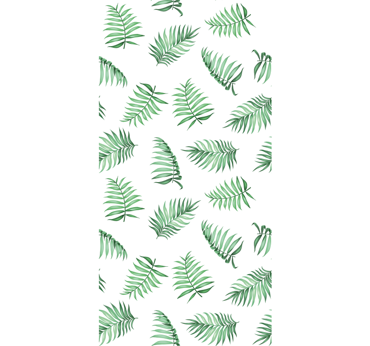 Papel tapiz árboles hojas de palma verdes - TenVinilo