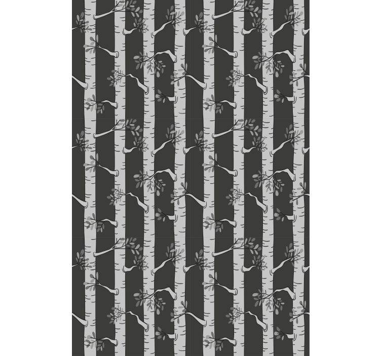 Papel tapiz árboles árboles brillantes estilo escandinavo - TenVinilo