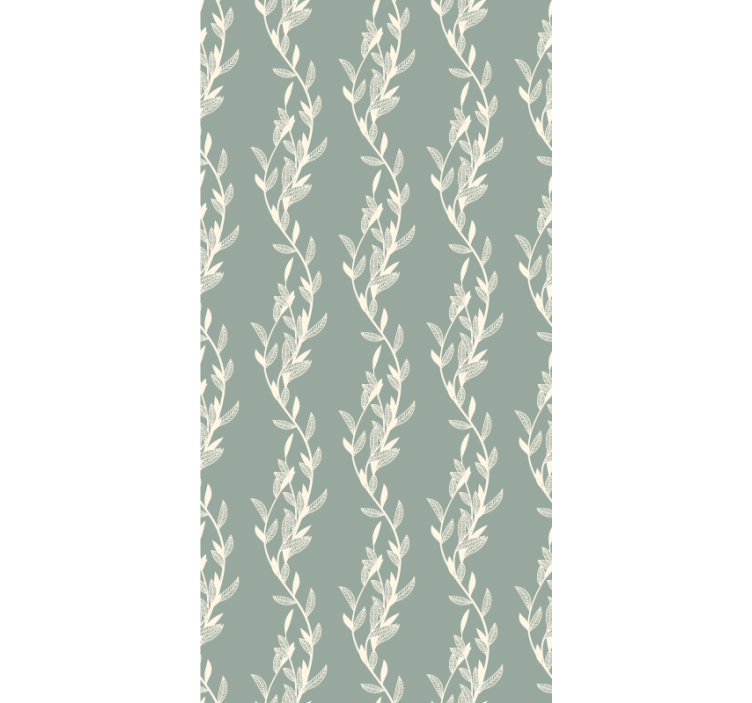 Papel tapiz árboles estilo provenzal hojas pequeñas - TenVinilo
