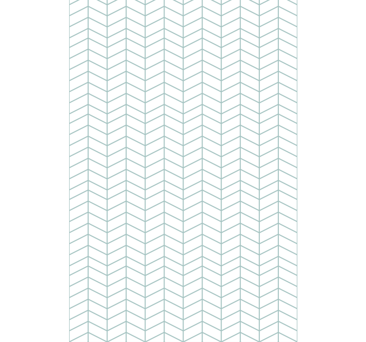 Papel tapiz oficina líneas zigzagueantes azules sobre blanco - TenVinilo