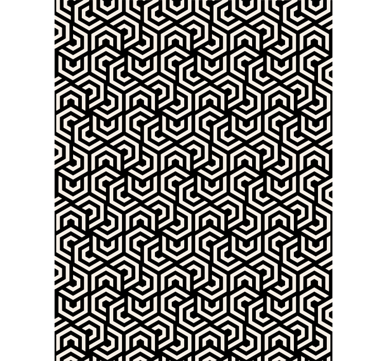 Papel tapiz moderno patrón hipnótico - TenVinilo