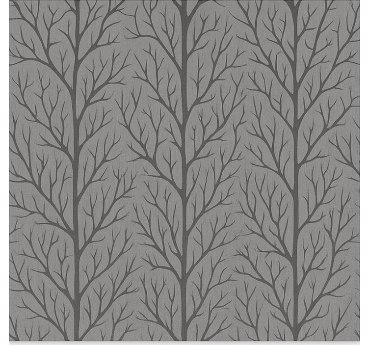 Papel tapiz comedor árboles del bosque gris - TenVinilo