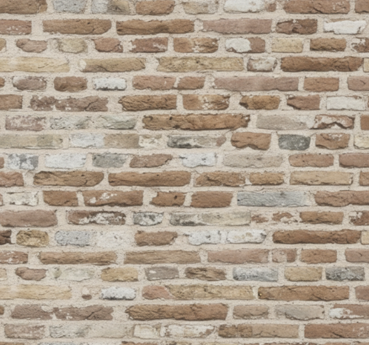 Papel tapiz para sala ladrillo rústico reclamado - TenVinilo