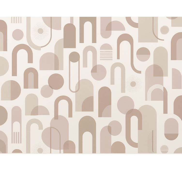 Papel tapiz recámara matrimonial patrón moderno - TenVinilo